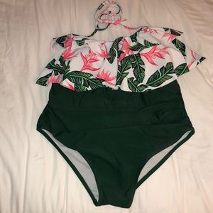 High waisted bikini set